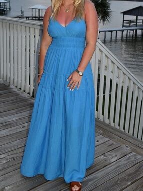 Blue Maxi Sundress - Women